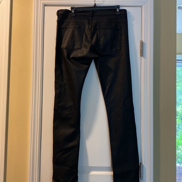 The Kooples Denim - The Kooples Coated Leather Effect Cotton Stretch Jeans Never Used
